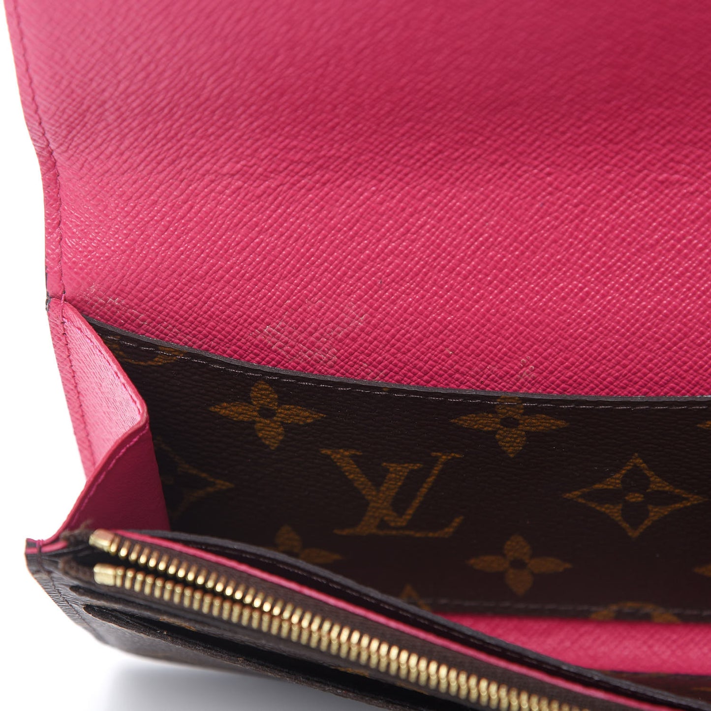 Monogram Emilie Wallet Hot Pink