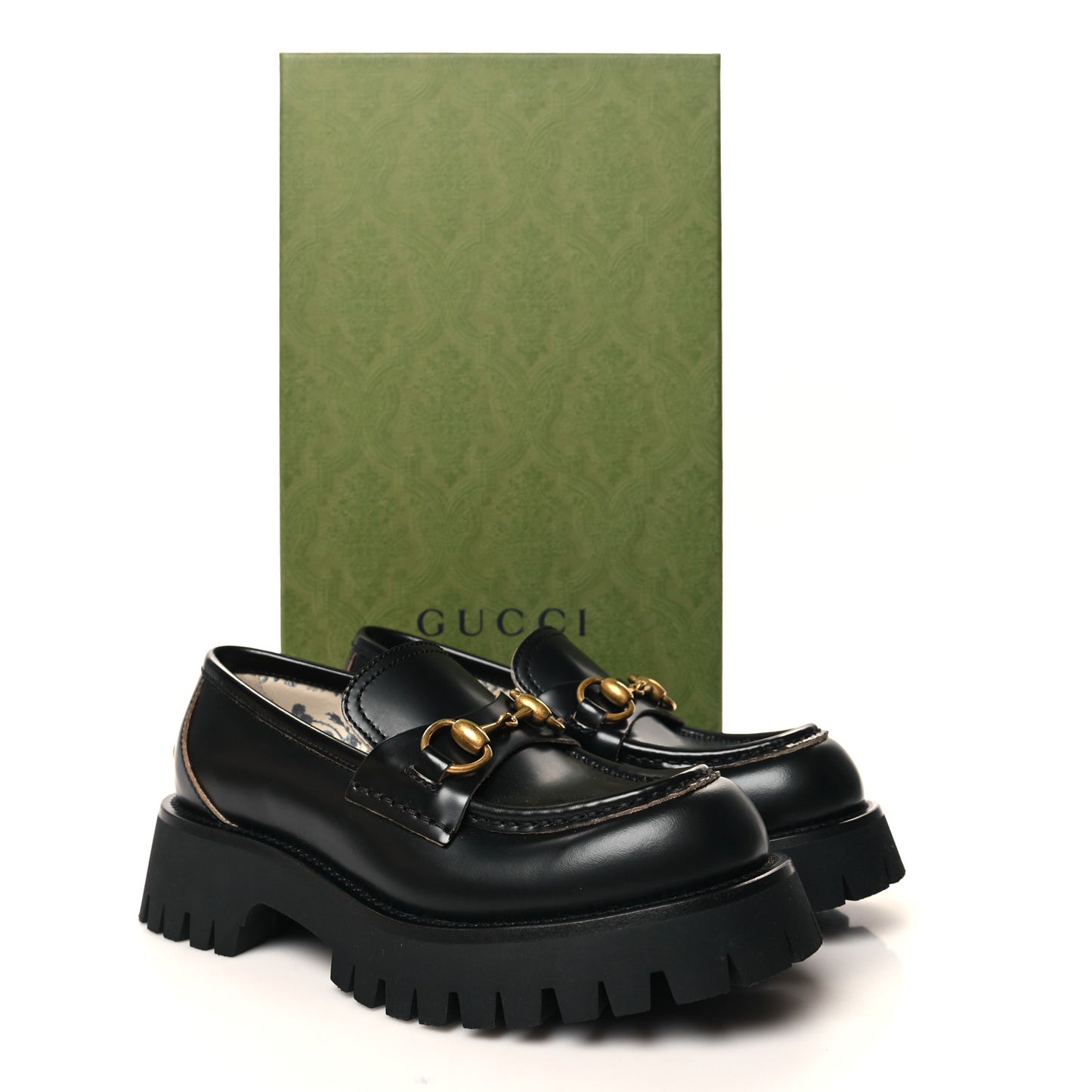 Cordovan Lux Womens Harald Horsebit 25mm Platform Loafers 35.5 Black