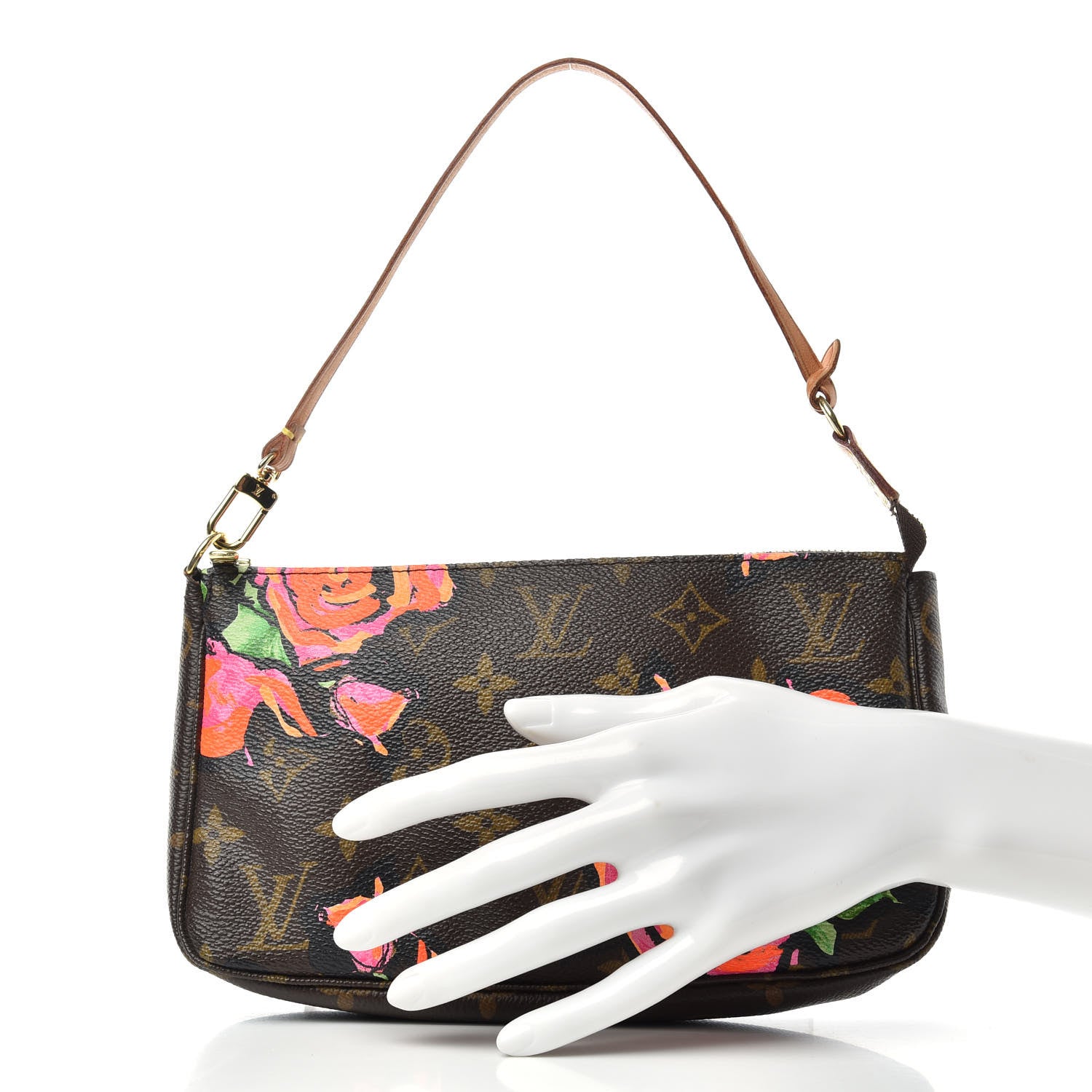 Louis Vuitton Monogram Roses Pochette Accessories 2 of 9