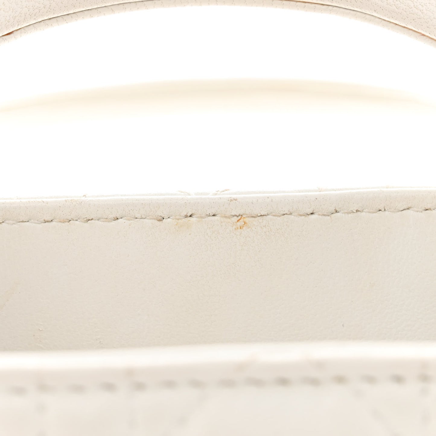 Lambskin Cannage Mini Lady Dior White