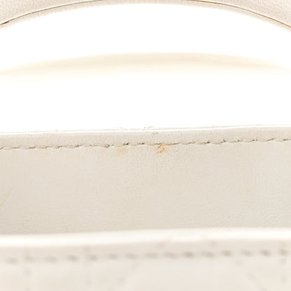 Christian Dior Lambskin Cannage Mini Lady Dior White 13 of 15