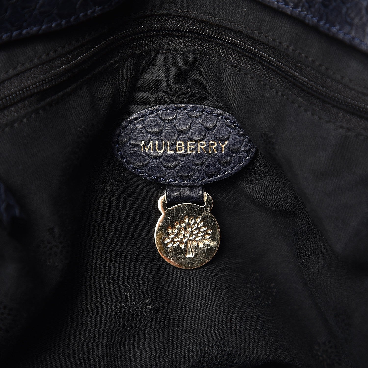 Mulberry Silky Snake Print Oversized Alexa Nightshade Blue 6 of 14