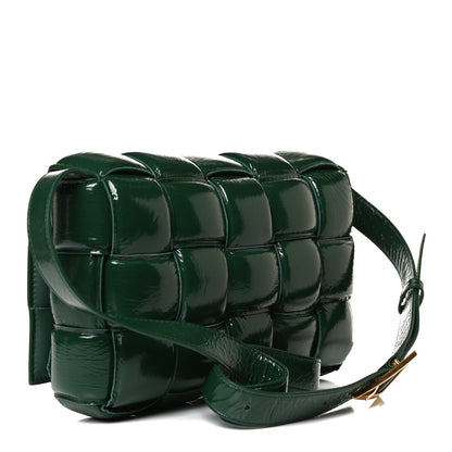 Bottega Veneta Textured Deerskin Maxi Intrecciato Padded Cassette Crossbody Bag Raintree 3 of 11