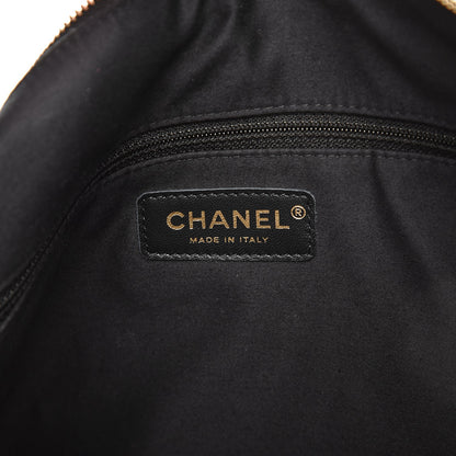 Chanel Lambskin Large Girl Bag Black Beige 6 of 7