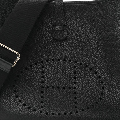 Hermes Taurillon Clemence Evelyne III PM Black 8 of 10
