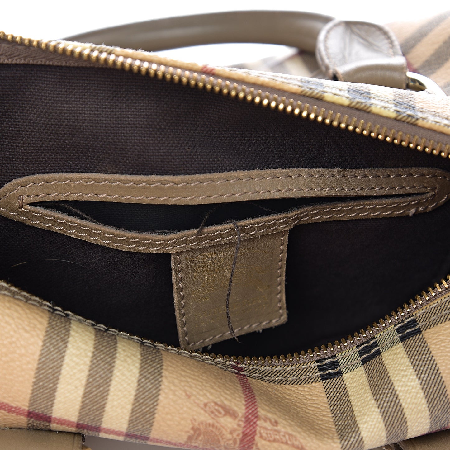 Haymarket Check Small Chester Bowling Bag Beige
