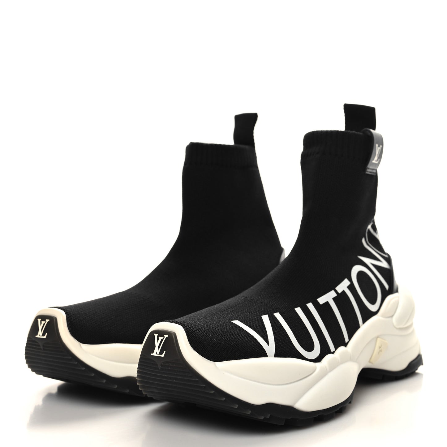 Stretch Fabric Run 55 Sneaker Boots 35 Black