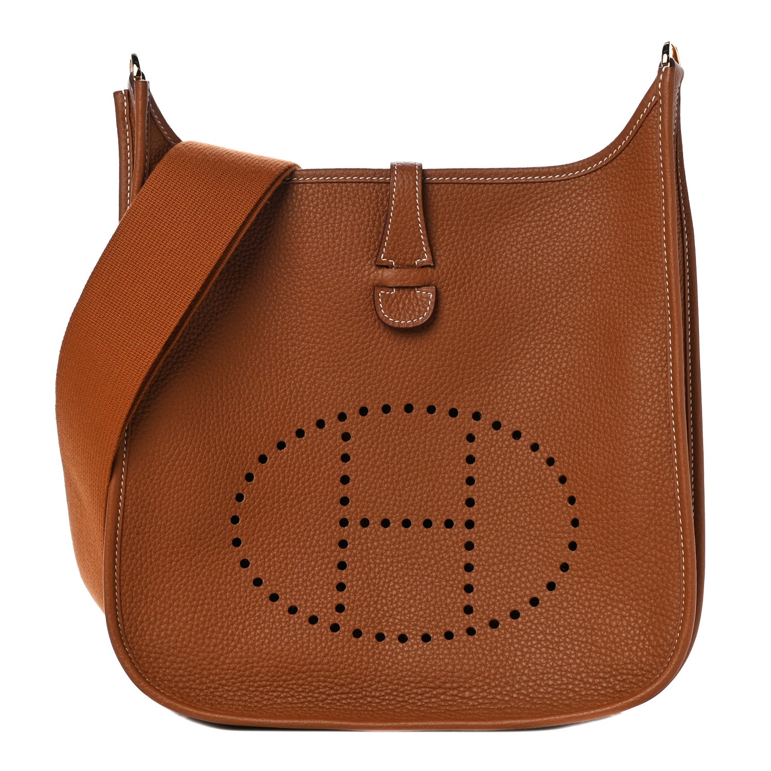 Hermes Taurillon Clemence Evelyne III PM Gold 1 of 10