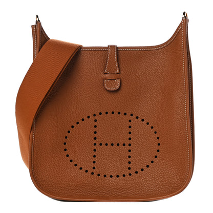 Hermes Taurillon Clemence Evelyne III PM Gold 1 of 10