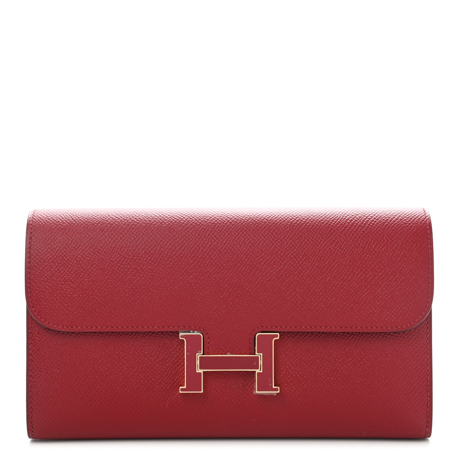 Hermes Epsom Constance Long Wallet Rouge Grenat 1 of 8
