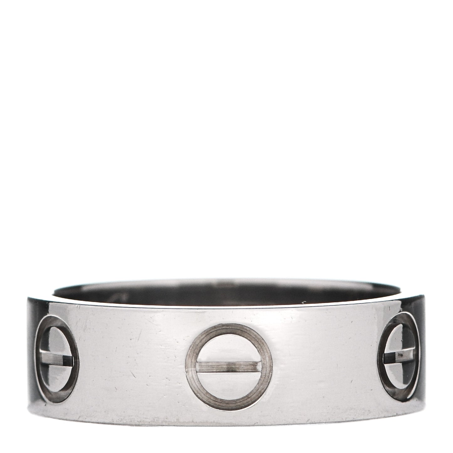 18K White Gold 5.5mm LOVE Ring 50 5.25