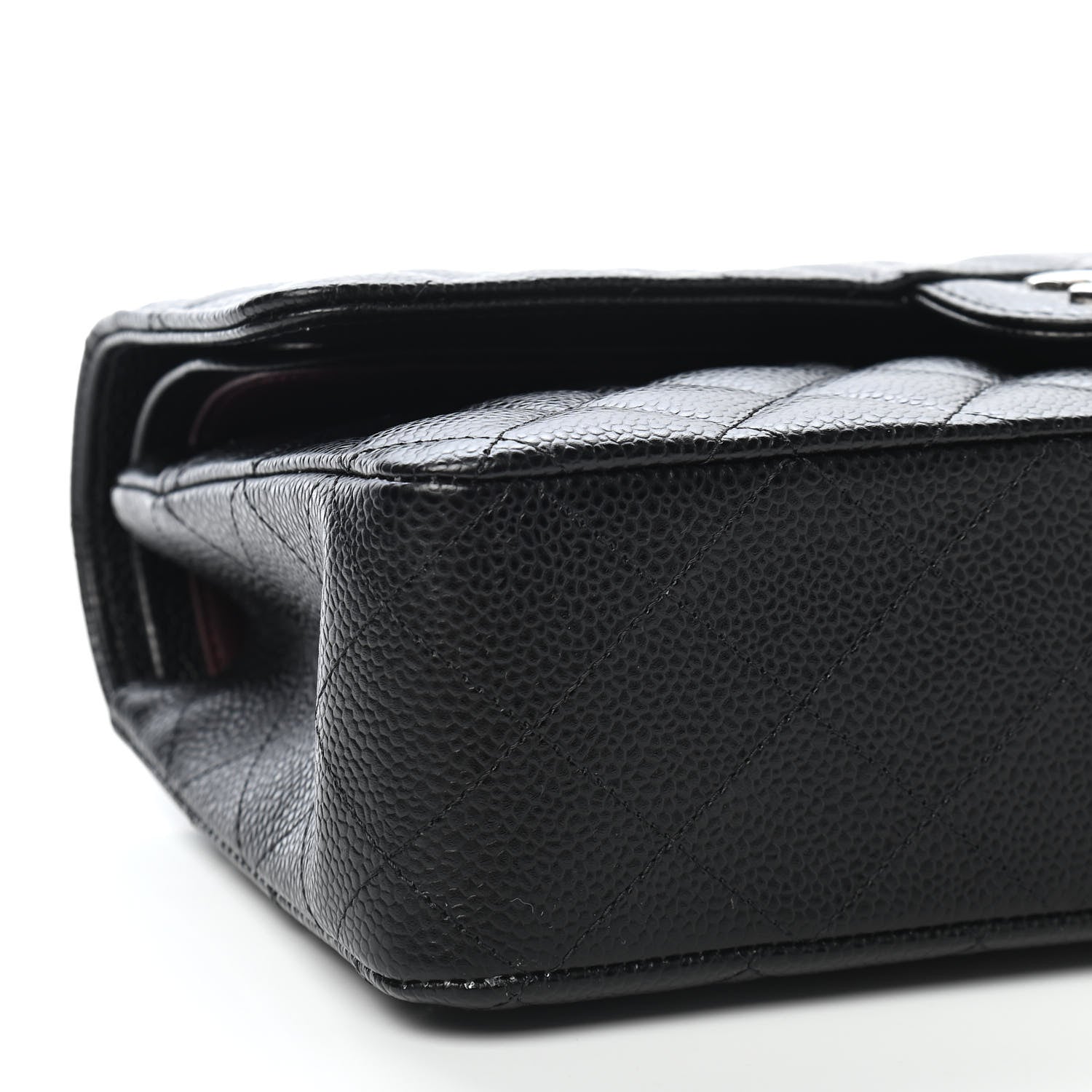 Chanel Caviar Quilted Medium Double Flap Black 9 of 10