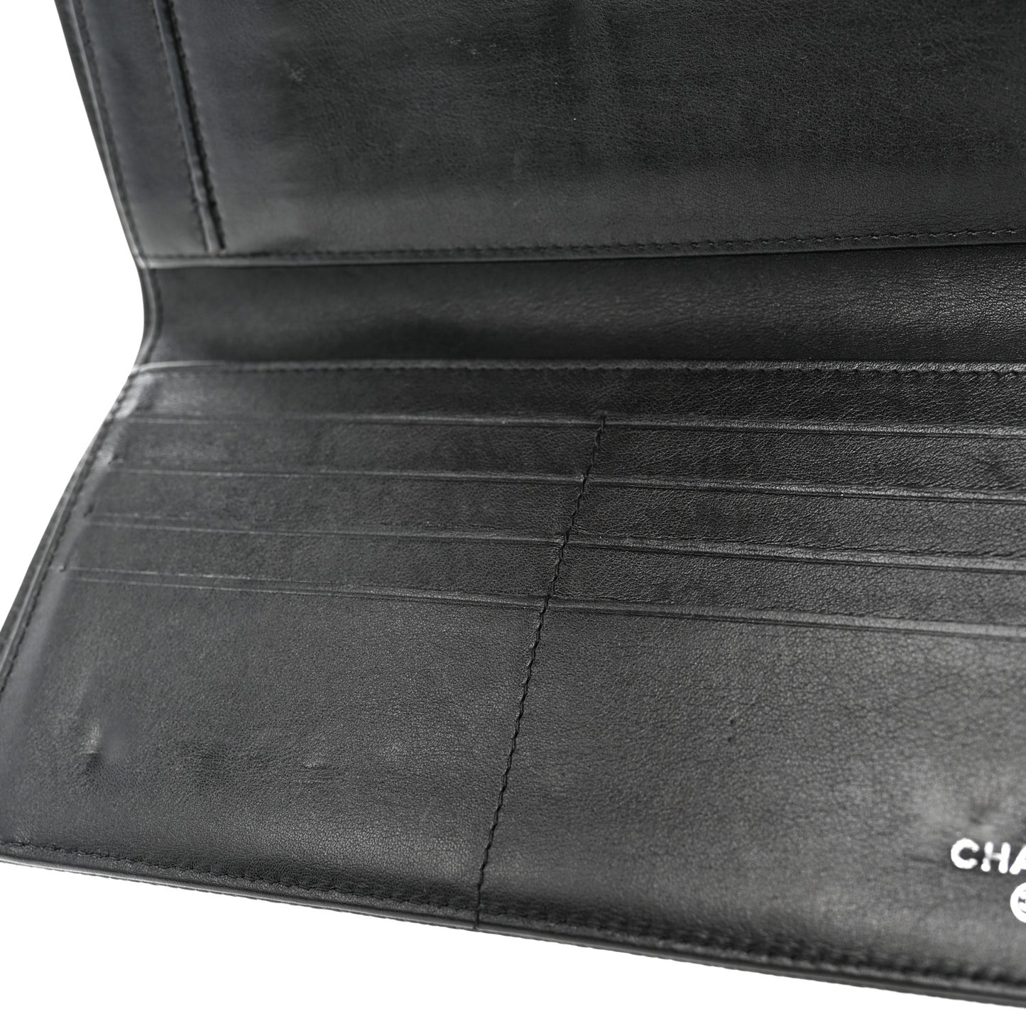 Caviar Timeless CC Large Gusset Flap Wallet Black