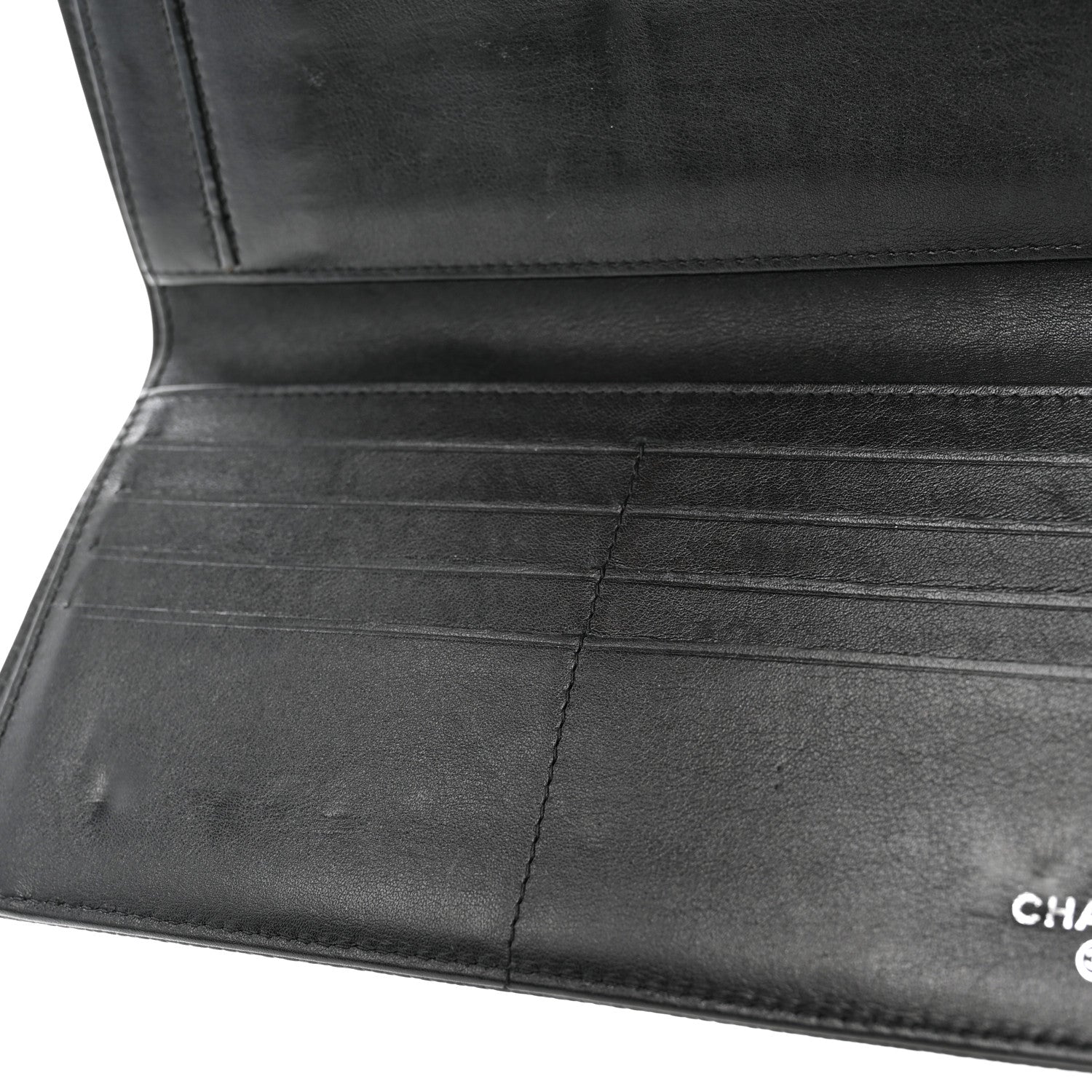 Chanel Caviar Timeless CC Large Gusset Flap Wallet Black 10 of 11