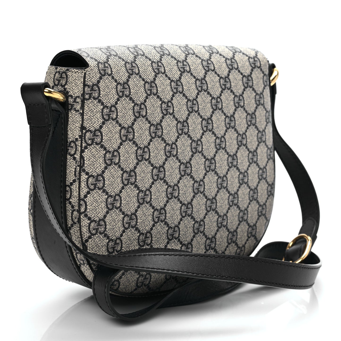 GG Supreme Monogram Small Messenger Shoulder Bag Beige Blue Navy