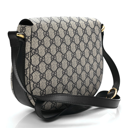 Gucci GG Supreme Monogram Small Messenger Shoulder Bag Beige Blue Navy 2 of 8