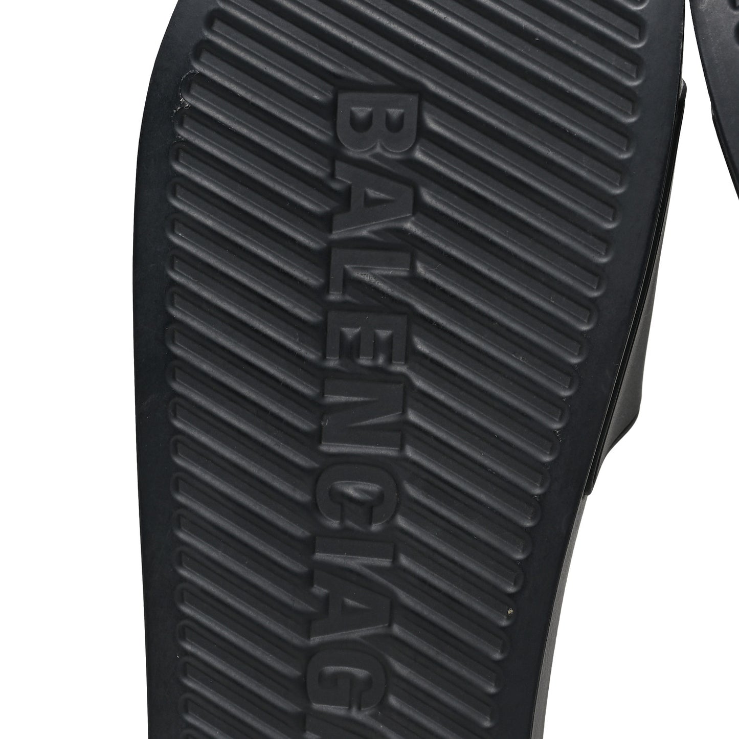Rubber Mens Logo Pool Slide Sandals 42 Black