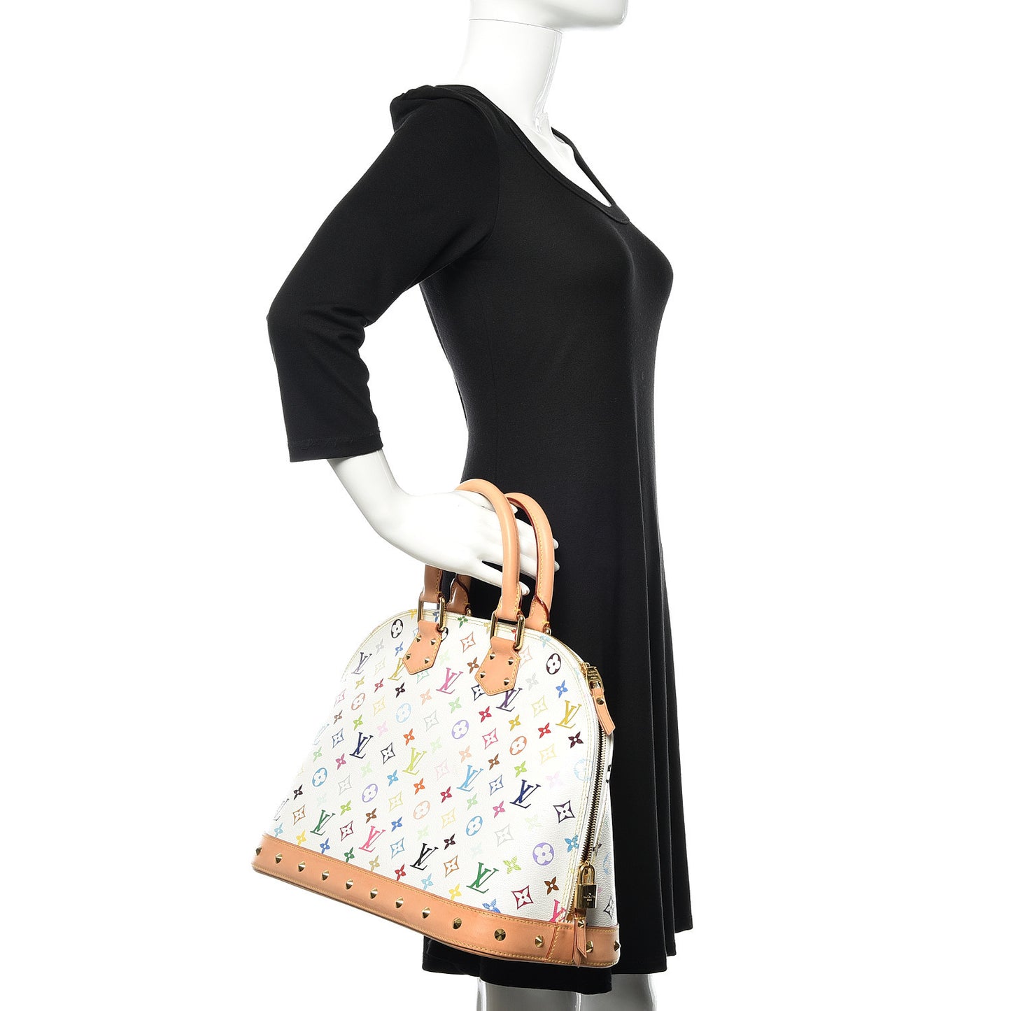 Monogram Multicolor Alma GM White
