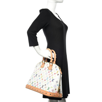 Louis Vuitton Monogram Multicolor Alma GM White 2 of 10