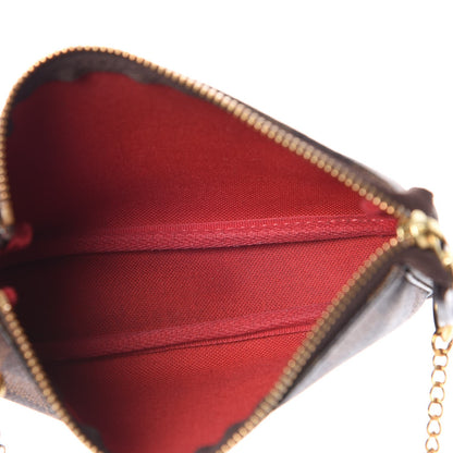 Louis Vuitton Damier Ebene Mini Pochette Accessories 5 of 9