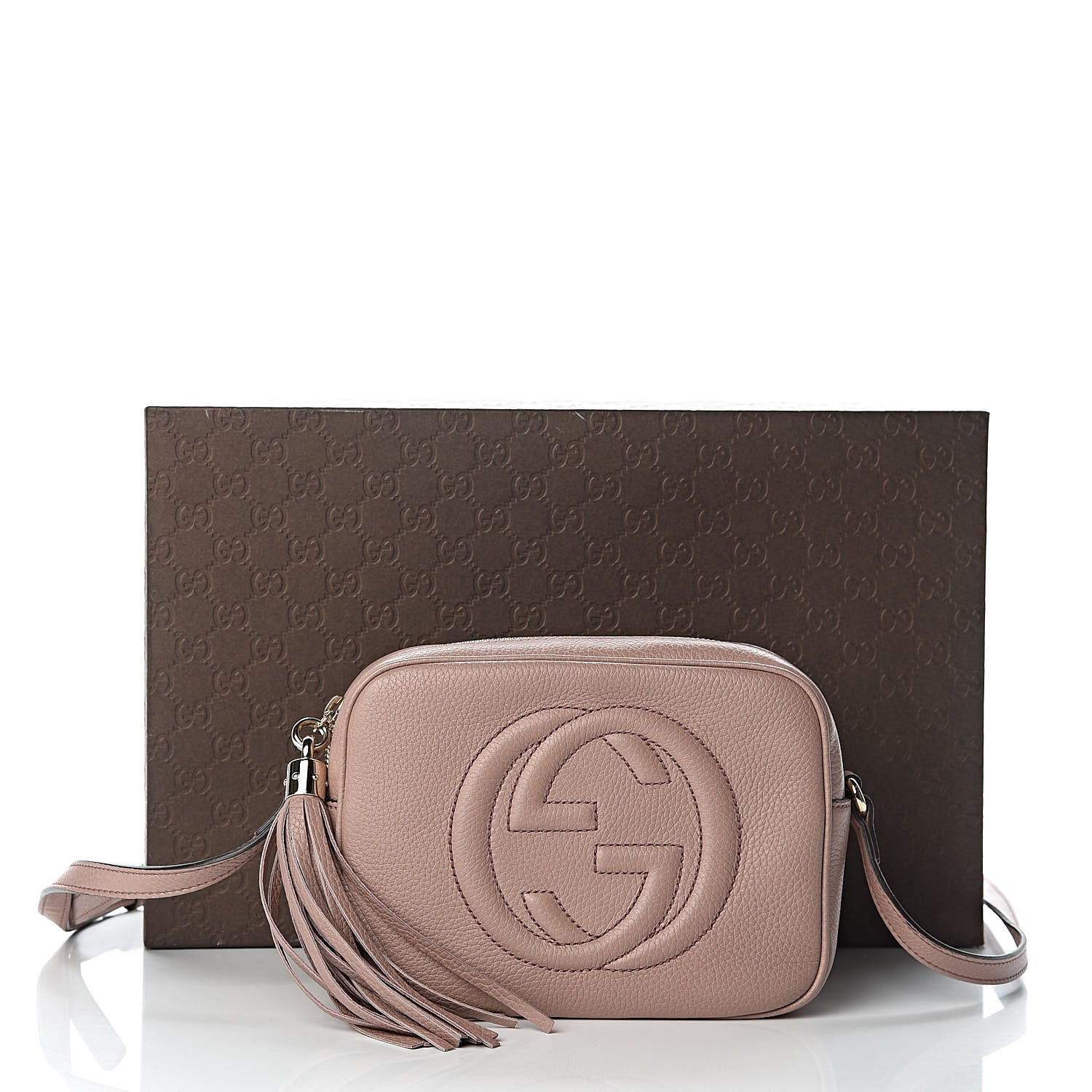Gucci Cellarius Calfskin Small Soho Disco Bag Dark Cipria 11 of 11
