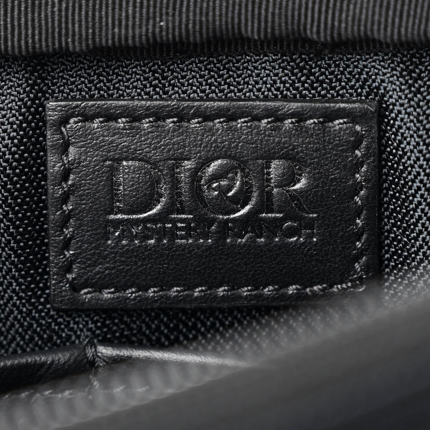 Christian Dior X MYSTERY RANCH Cordura Nylon Calfskin Saddle Messenger Bag Black 7 of 10