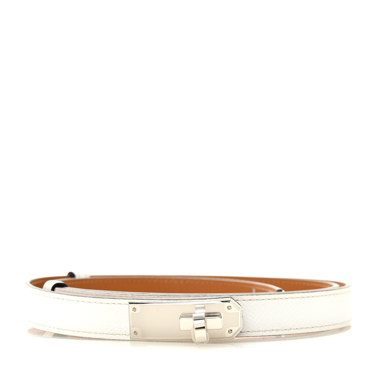 Hermes Epsom Kelly Belt White 1 of 4