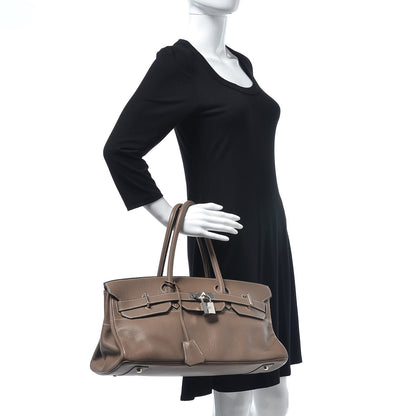 Hermes Taurillon Clemence JPG Birkin 42 Etoupe 2 of 21