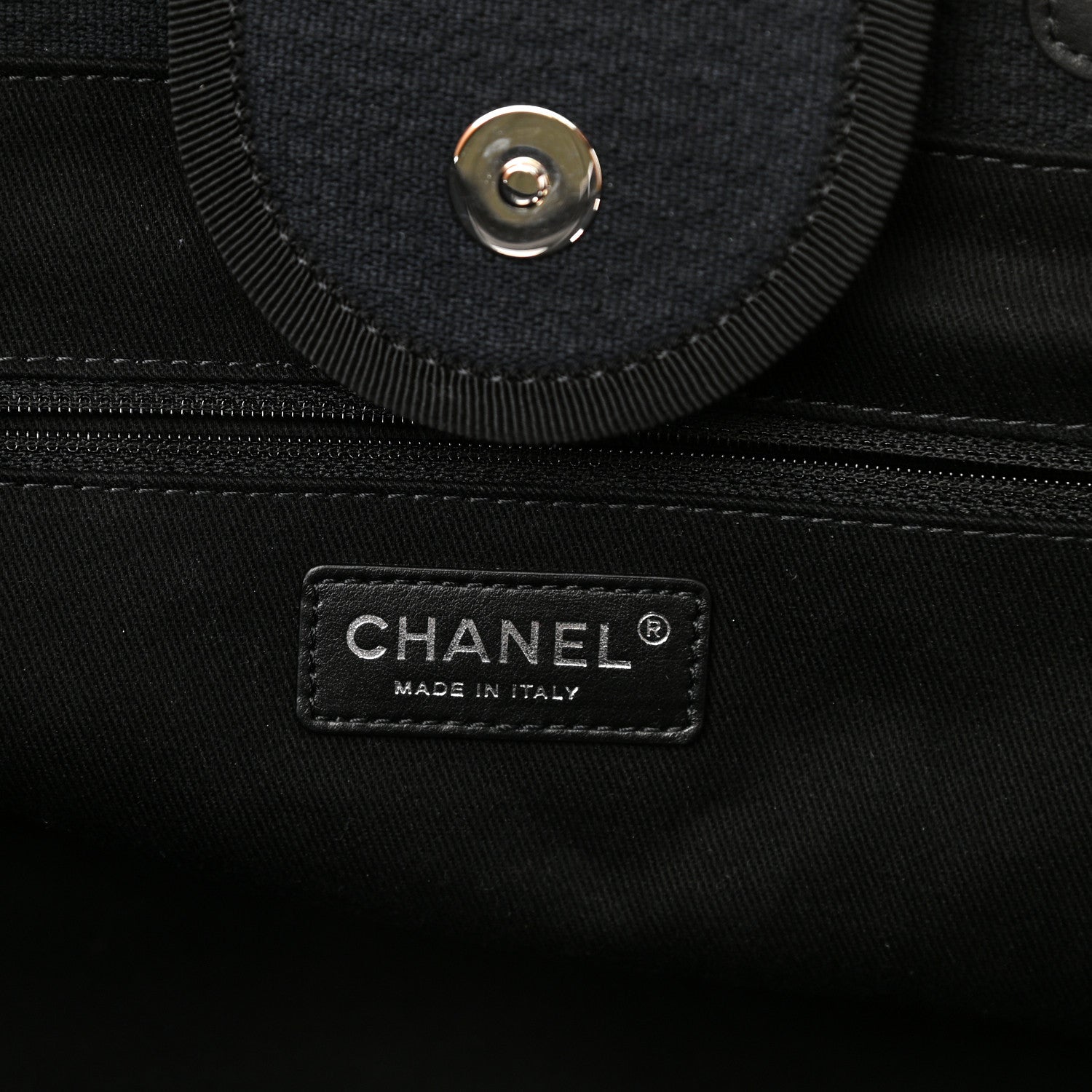 Chanel Mixed Fibers Medium Deauville Tote Black 6 of 10