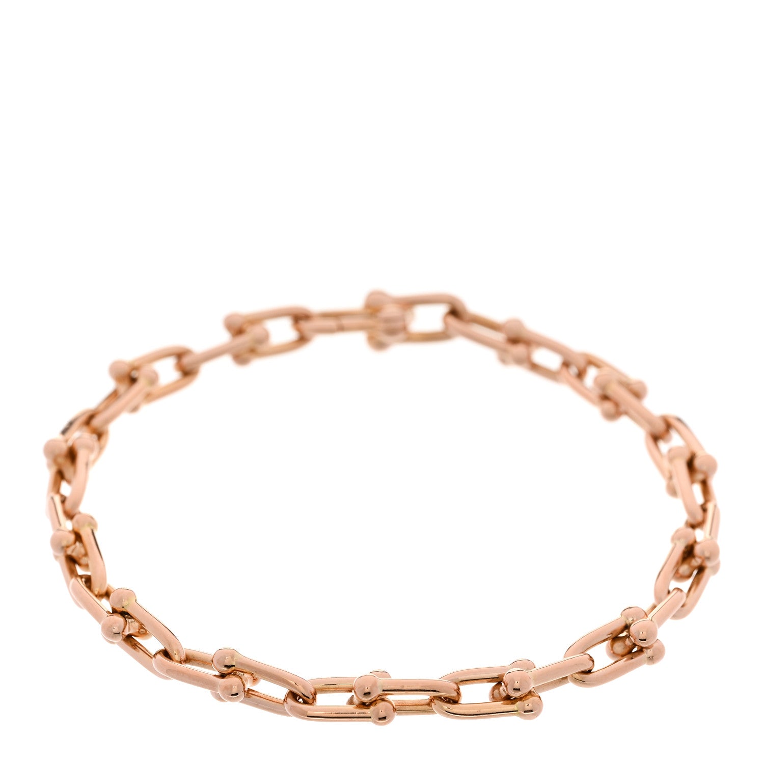 Tiffany 18K Rose Gold Small HardWear Link Bracelet 1 of 4