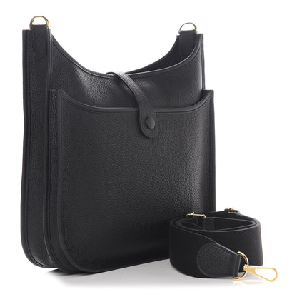 Hermes Taurillon Clemence Evelyne III PM Black 3 of 11