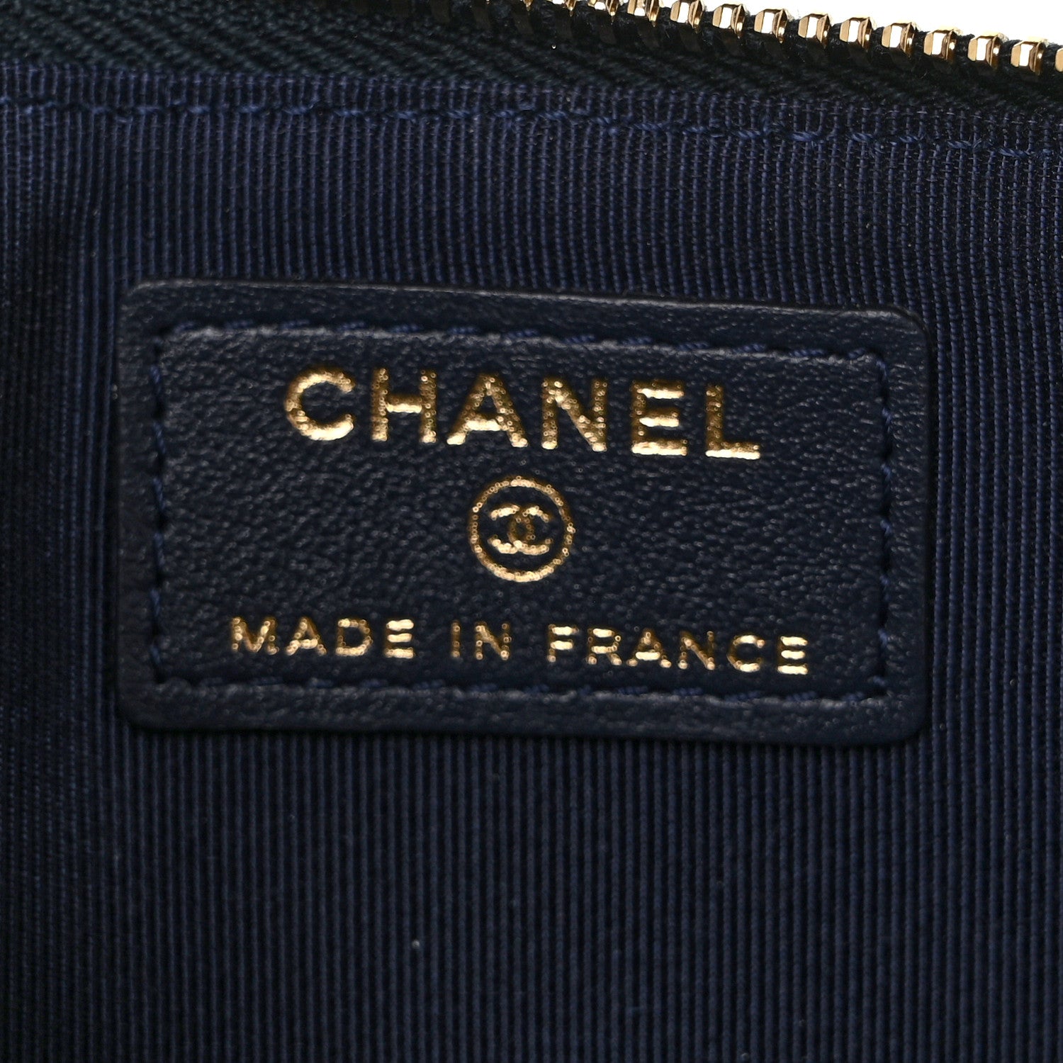 Chanel Caviar Quilted Classic iPhone Pouch Navy 6 of 10