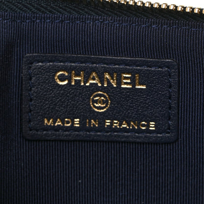 Chanel Caviar Quilted Classic iPhone Pouch Navy 6 of 10