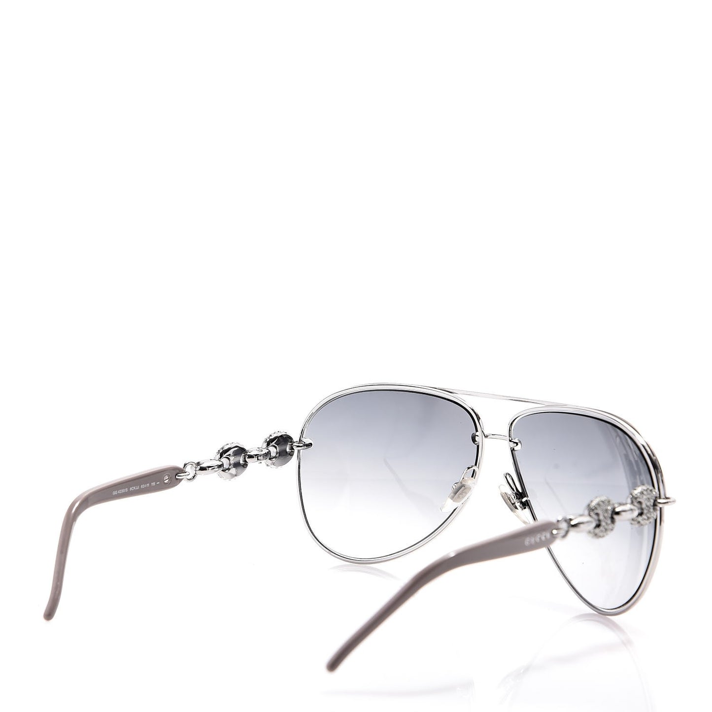 Crystal Marina Chain Aviator Sunglasses 4230/S Grey