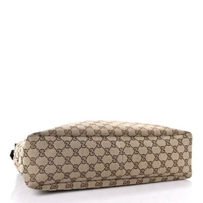 Gucci Monogram Medium Horsebit Chain Hobo Dark Brown 4 of 13