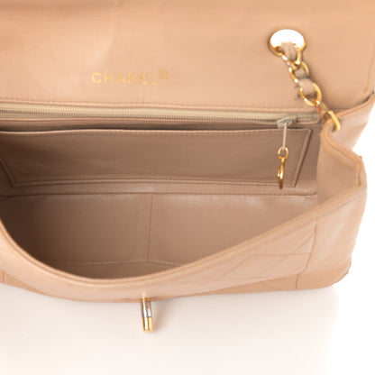 Chanel Lambskin Quilted Medium Single Flap Beige 5 of 10