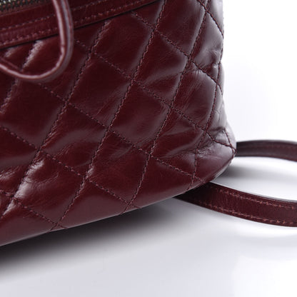 Chanel Glazed Calfskin Quilted Small Salzburg Backpack Burgundy 16 of 16