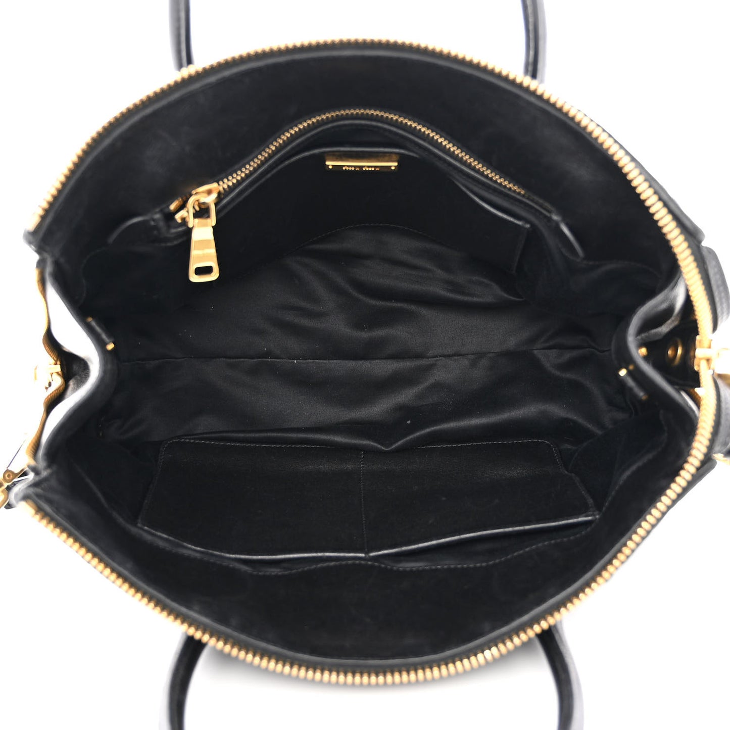 Nappa Matelasse Top Handle Black