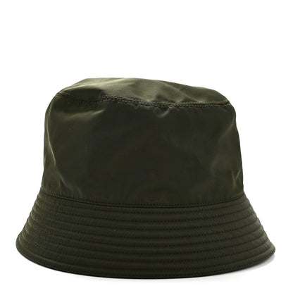 Prada Re-Nylon Metal Triangle Logo Mens Bucket Hat S Tundra 6 of 8