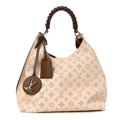 Louis Vuitton Mahina Carmel Hobo Creme 1 of 9