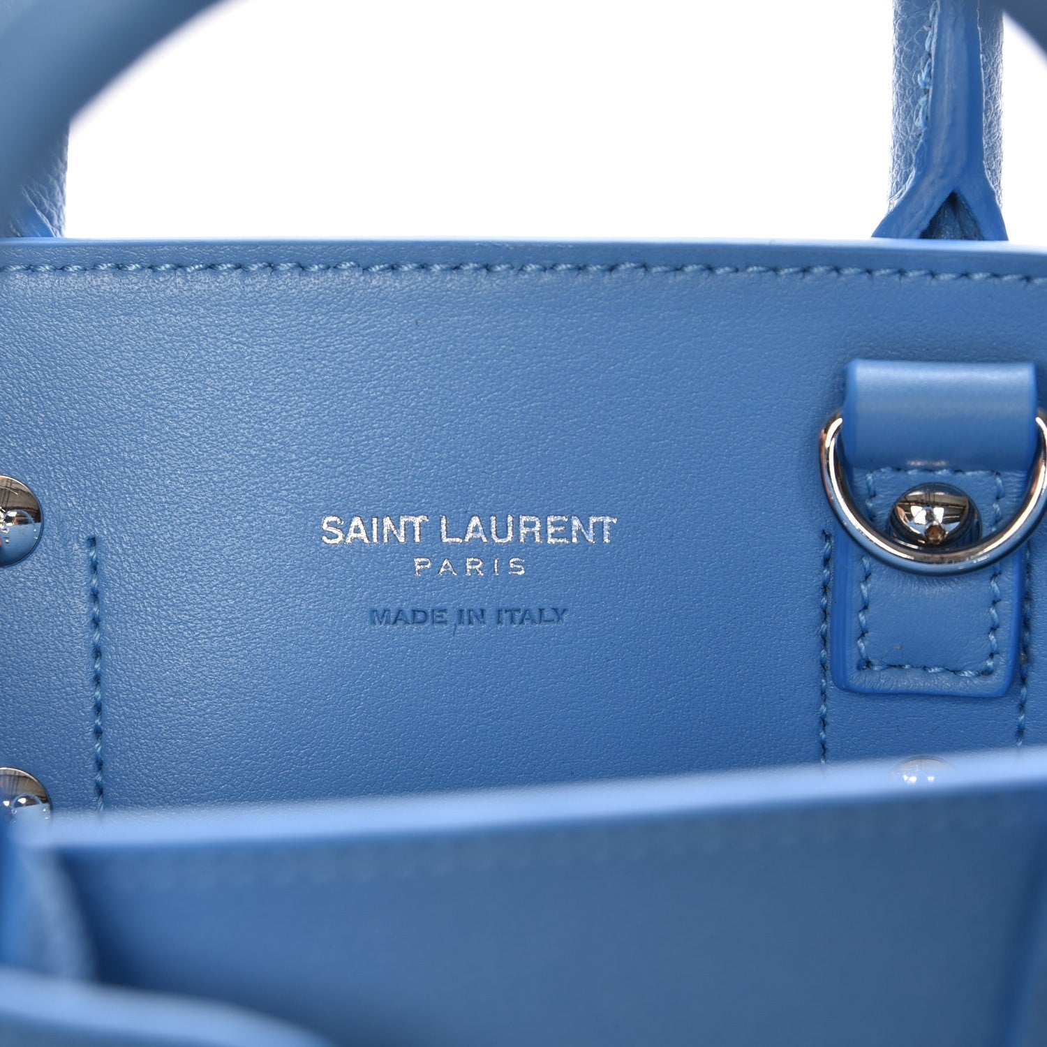 Saint Laurent Grained Calfskin Nano Sac De Jour Blue Clair 8 of 8