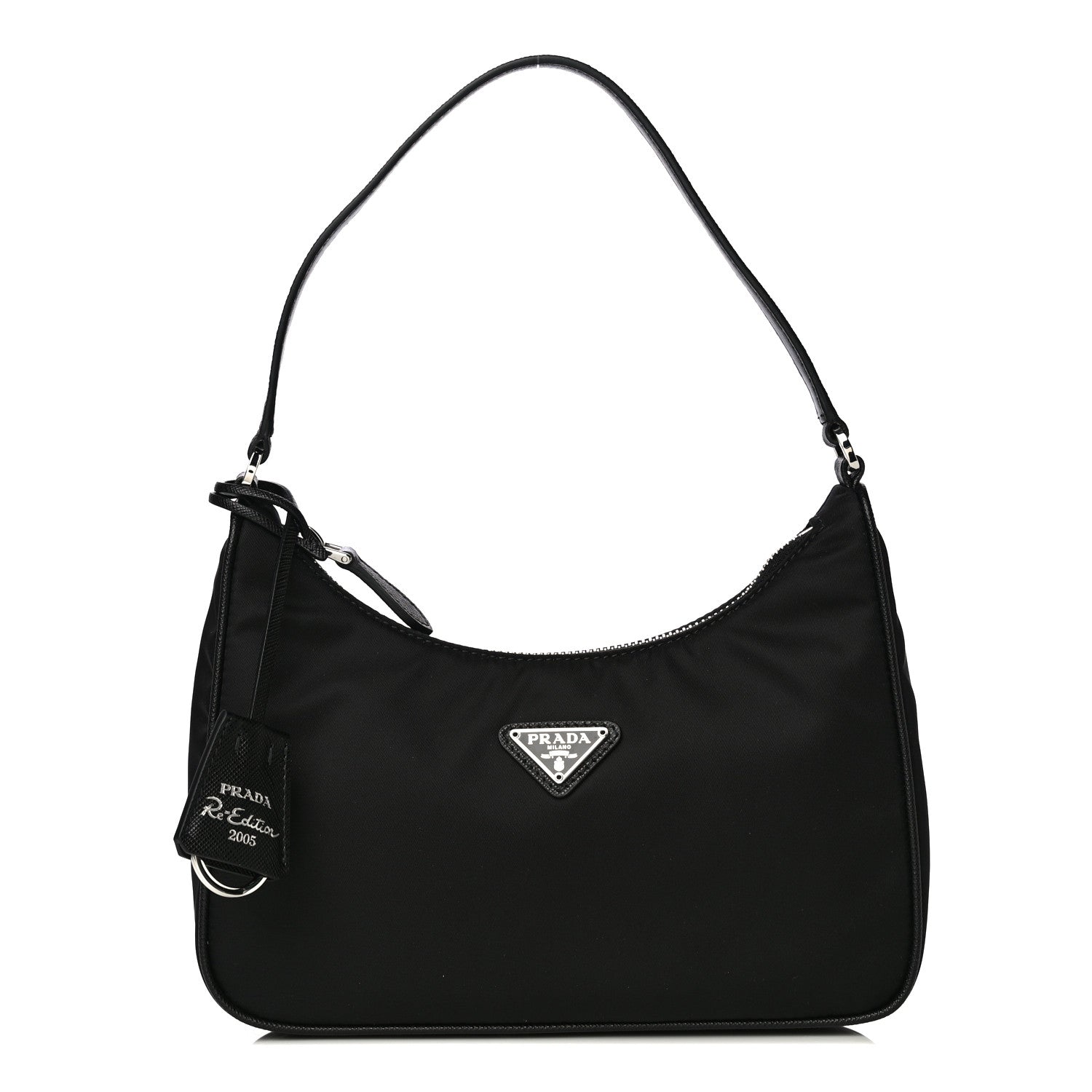 Prada Tessuto Nylon Saffiano Mini Re-Edition 2005 Bag Black 1 of 11