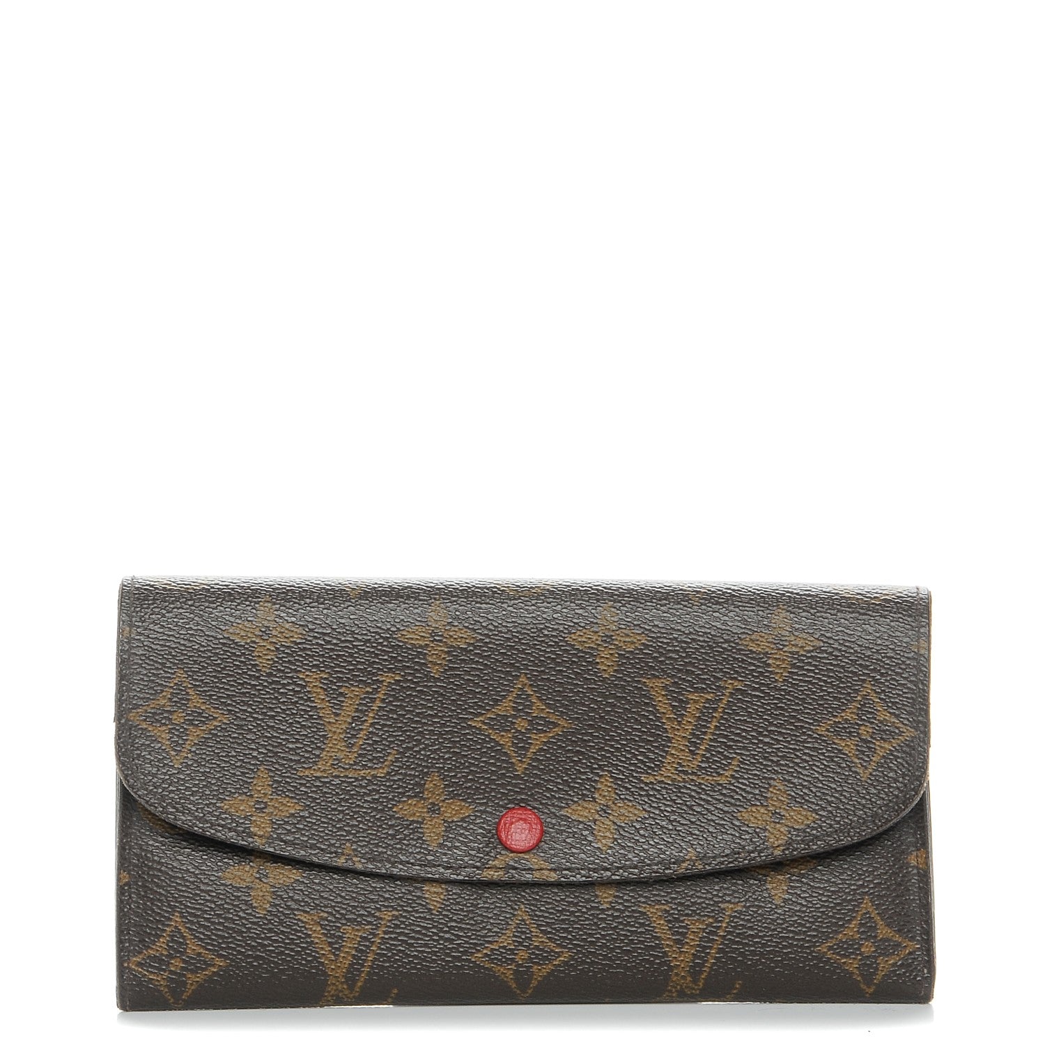 Louis Vuitton Monogram Emilie Wallet Red 1 of 11