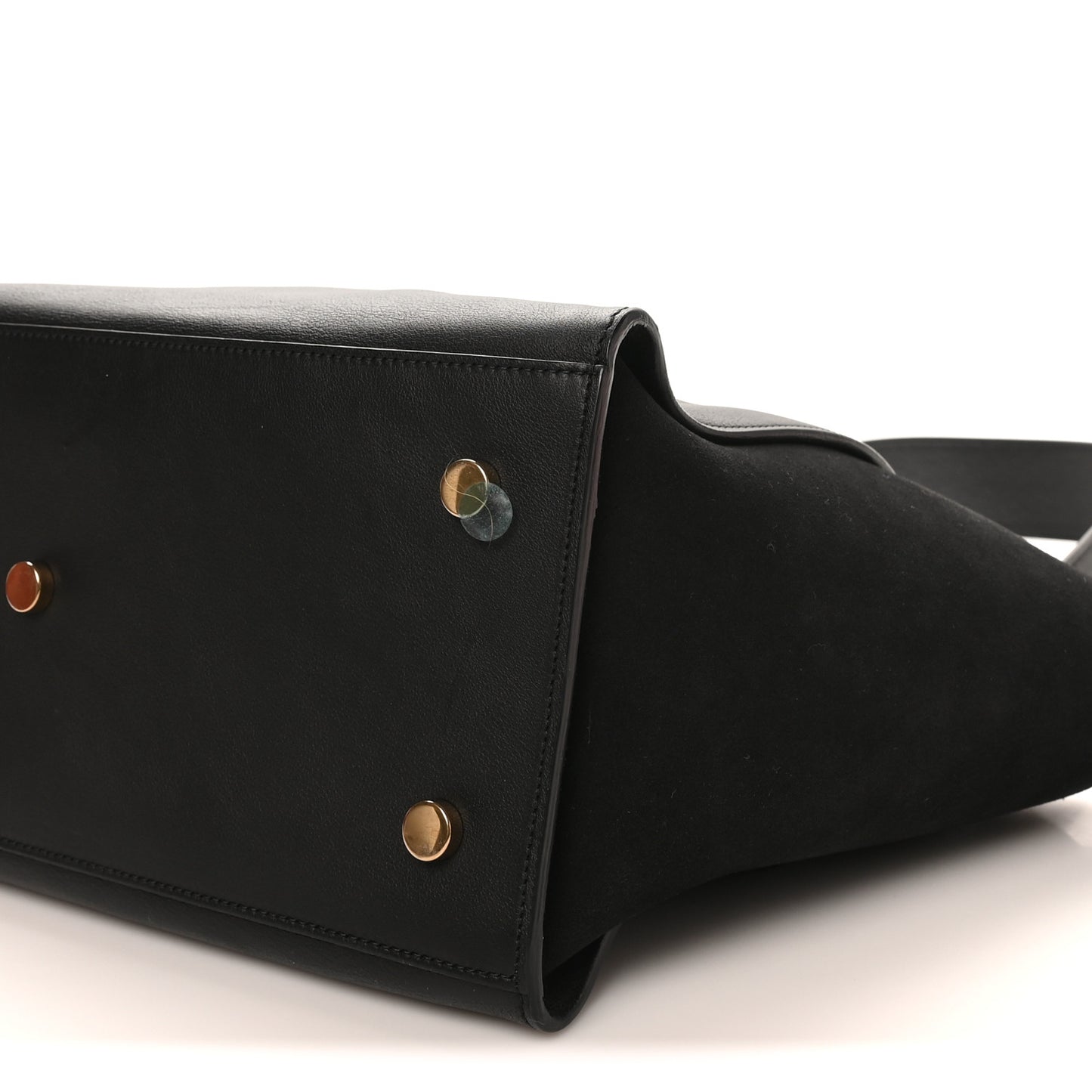 Calfskin Suede Small Monogram Downtown Cabas Black
