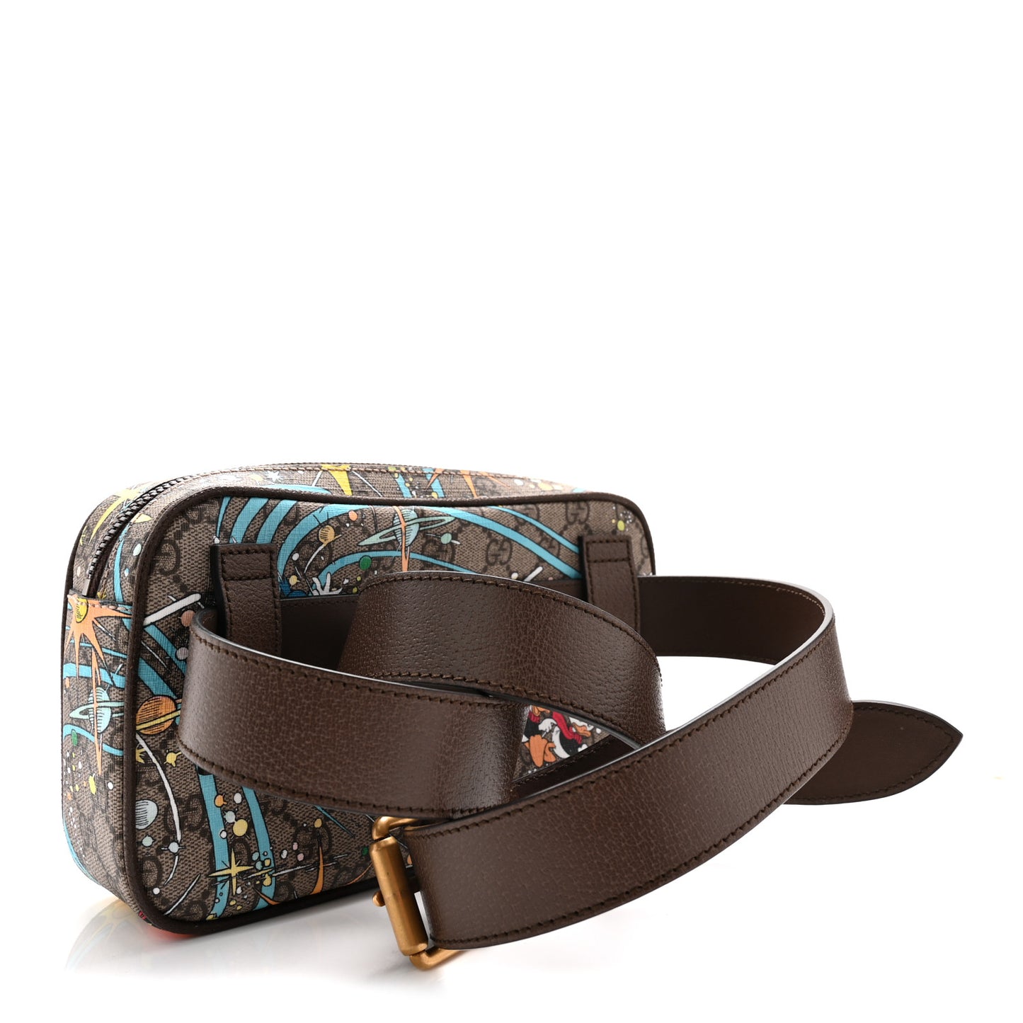 X DISNEY GG Supreme Monogram Donald Duck Small Interlocking G Belt Bag 120 48 Beige Multicolor New Acero