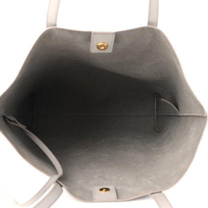 Saint Laurent Calfskin North-South Shopping Tote Oyster Grey 6 of 11