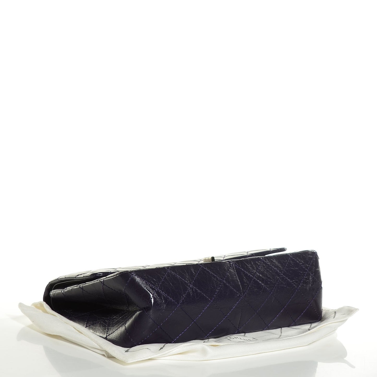 Aged Calfskin Quilted 2.55 Reissue 227 Flap Prune