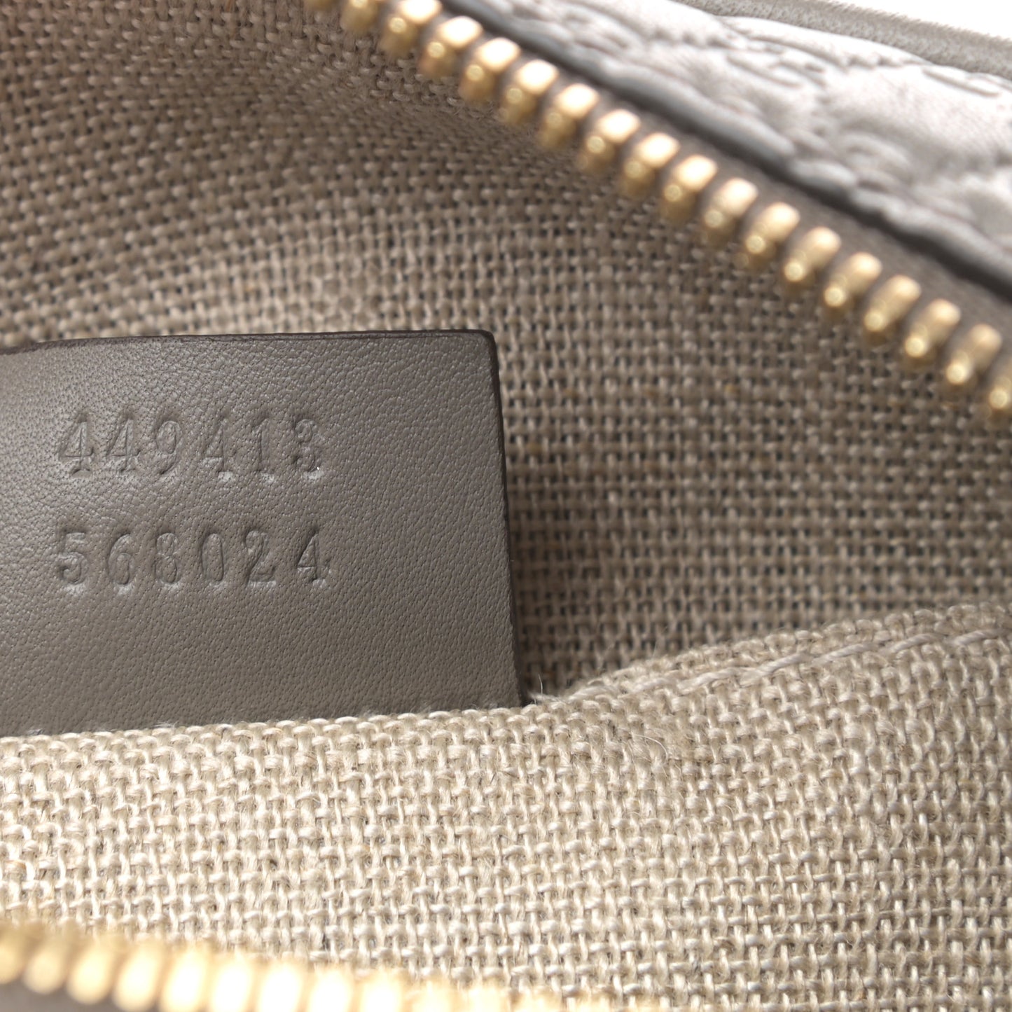 Microguccissima Mini Bree Messenger Bag Grey