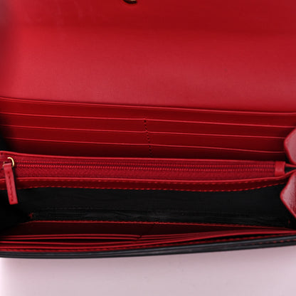 Gucci Calfskin Sylvie Continental Wallet Hibiscus Red 5 of 10