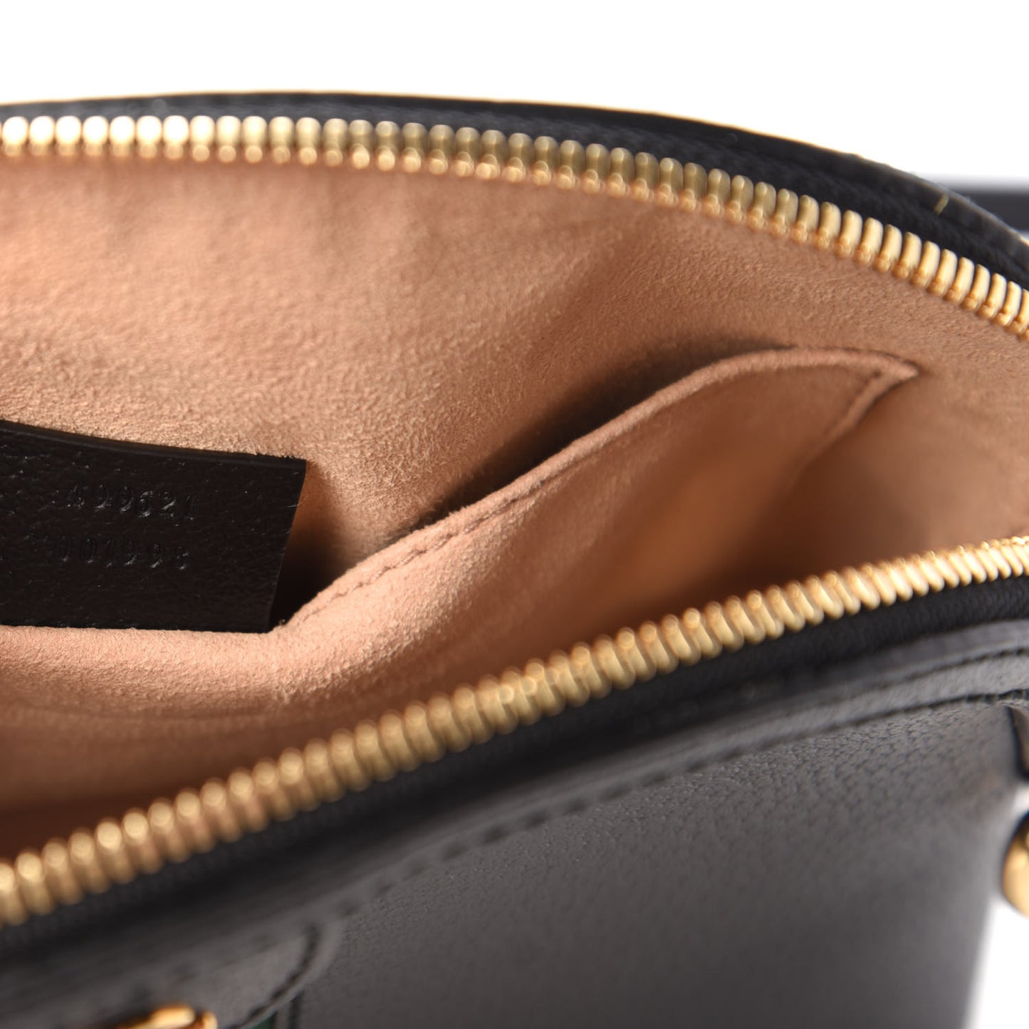 Calfskin GG Web Small Ophidia Dome Shoulder Bag Black